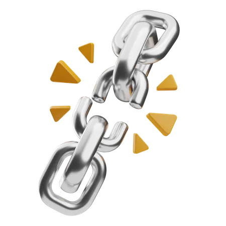 Breaking Chain  3D Icon