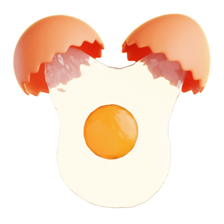 Breaking Egg  3D Icon