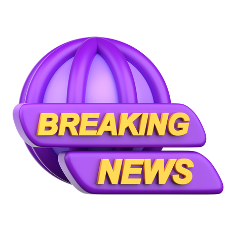 Breaking News  3D Icon
