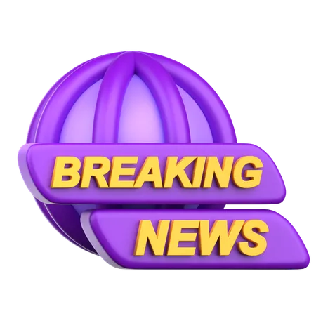 Breaking News  3D Icon