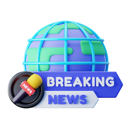 Breaking News  3D Icon