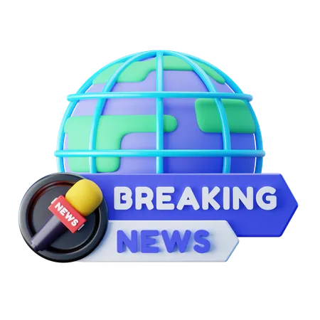 Breaking News  3D Icon