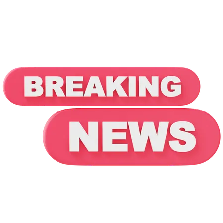 Breaking News  3D Icon