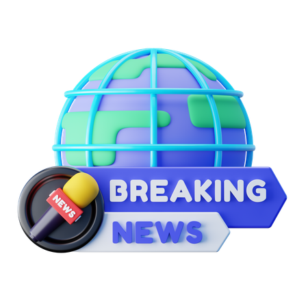 Breaking News  3D Icon