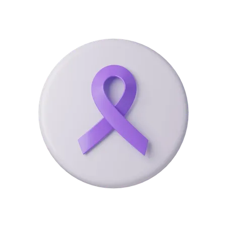 3 D Symbol Icon World Cancer Day Concept February 4 Raise Awareness Prevention Detection Treatment Icon Design 3 D Illustration 3D Icon