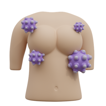 乳癌  3D Icon