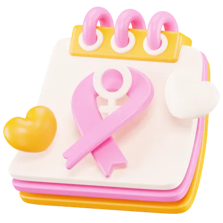 Breast Cancer Day  3D Icon