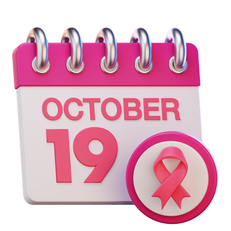 Breast Cancer Day  3D Icon