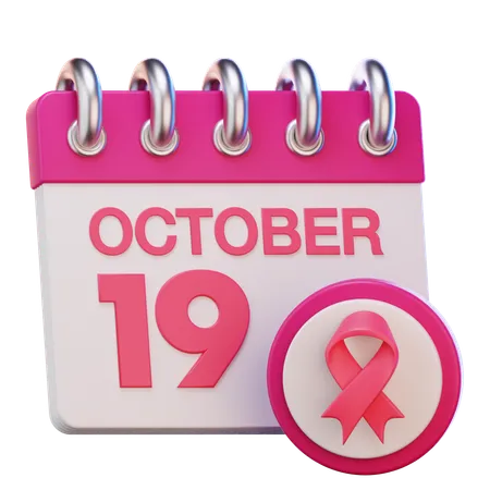 Breast Cancer Day  3D Icon