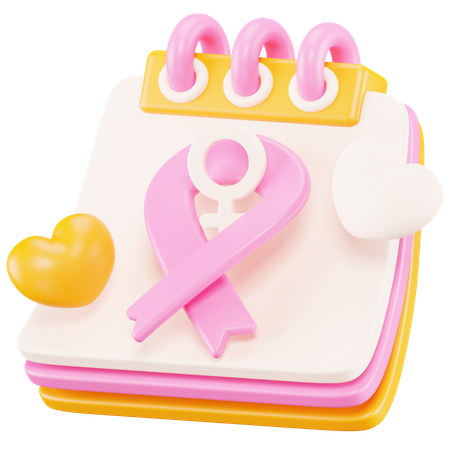 Breast Cancer Day  3D Icon