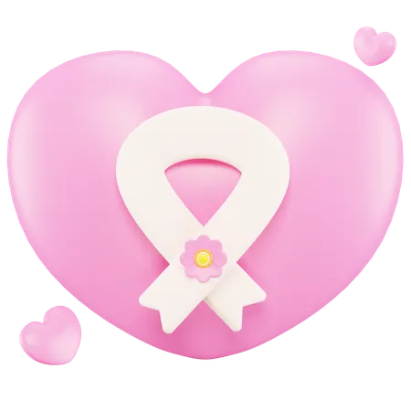Breast Cancer Ribbon  3D Icon