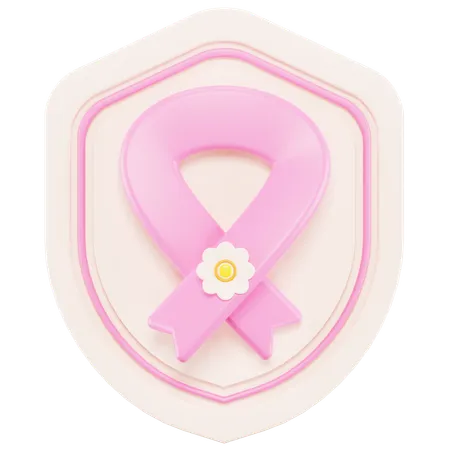 Breast Cancer Ribbon  3D Icon