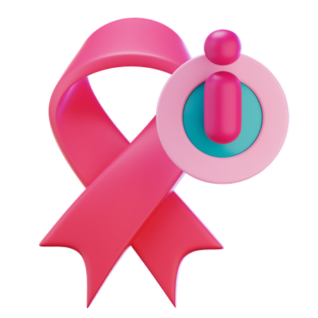 Breast Cancer Ribbon  3D Icon