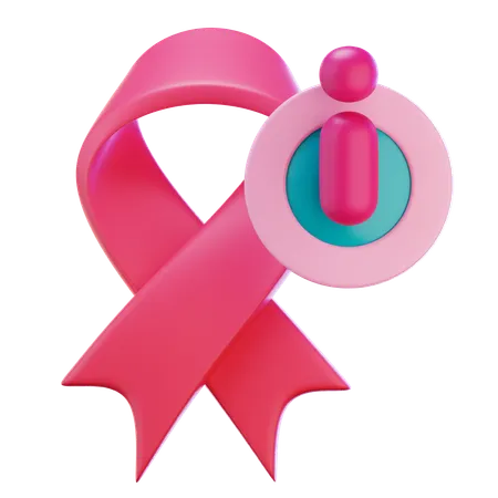 Breast Cancer Ribbon  3D Icon