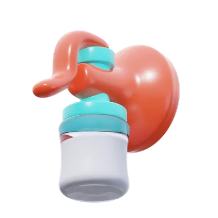 Breast Pump  3D Icon