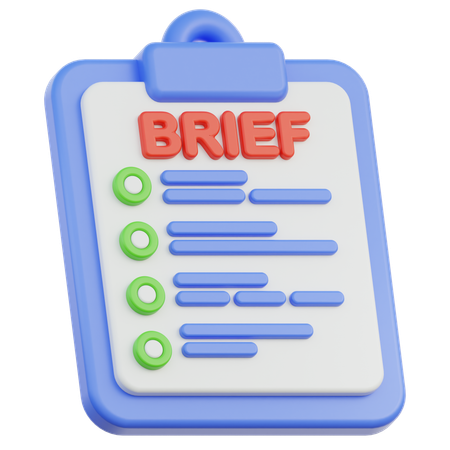 Bref  3D Icon