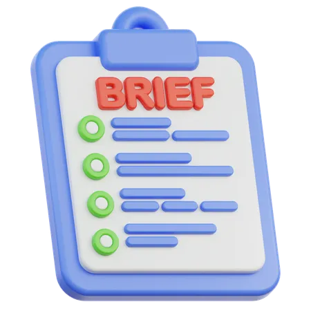 Bref  3D Icon