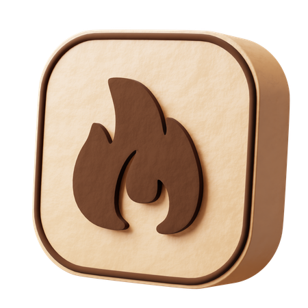 Entflammbar  3D Icon