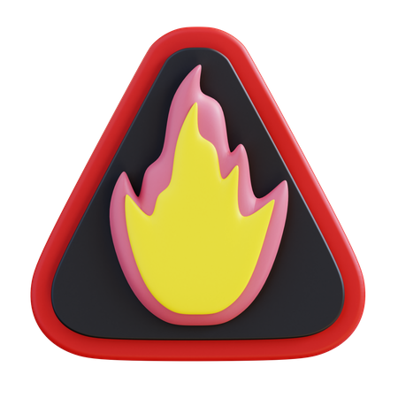 Brennbares Zeichen  3D Icon