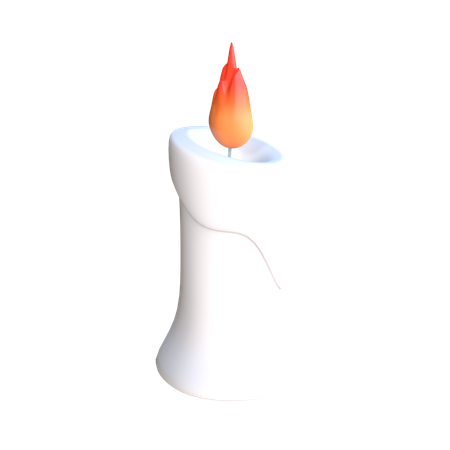 Brennende Kerze  3D Icon