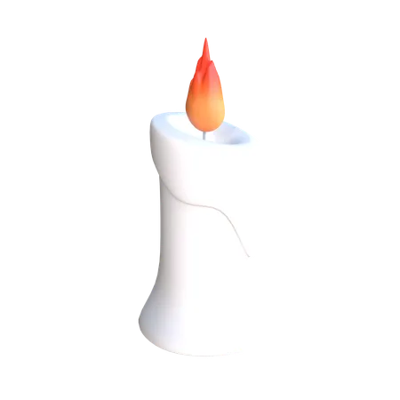 Brennende Kerze  3D Icon