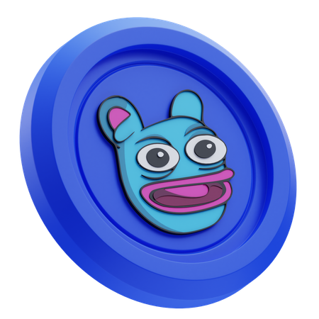 Brett Cryptocurrency  3D Icon