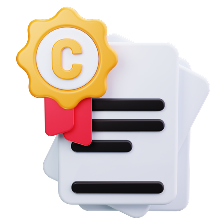 Brevet  3D Icon