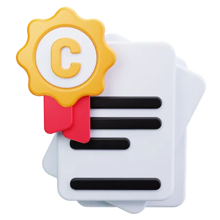 Brevet  3D Icon