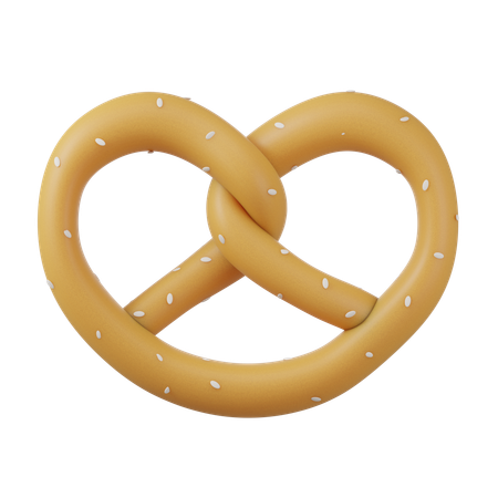 Brezel  3D Icon