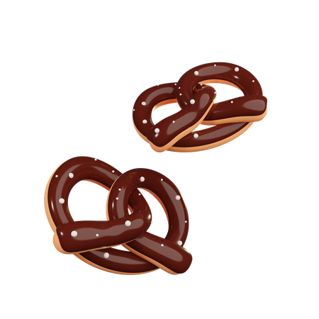 Brezel  3D Illustration