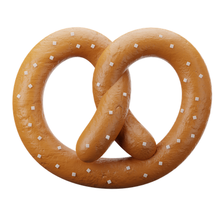 Brezel  3D Illustration