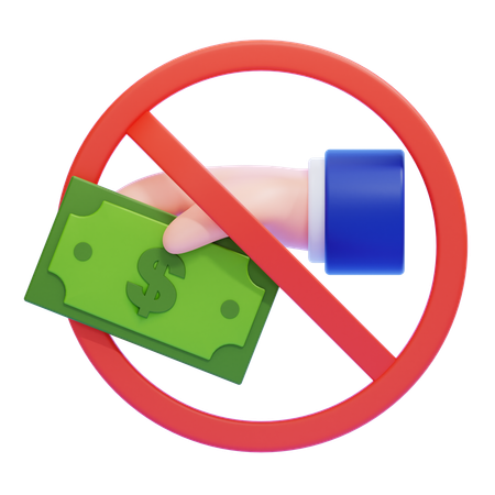 Bribery Prevention  3D Icon