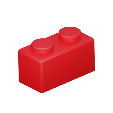 Brick 1x2  3D Icon