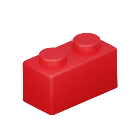 Brick 1 X 2 3 D Icon 3D Icon