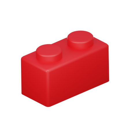 Brick 1x2  3D Icon