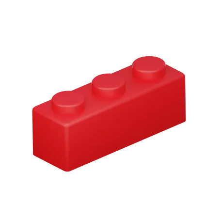 Brick 1 X 3 3 D Icon 3D Icon