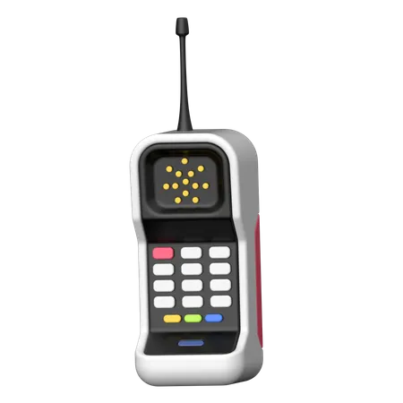 Brick cell phone  3D Icon