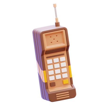 Brick Cell Phone  3D Icon