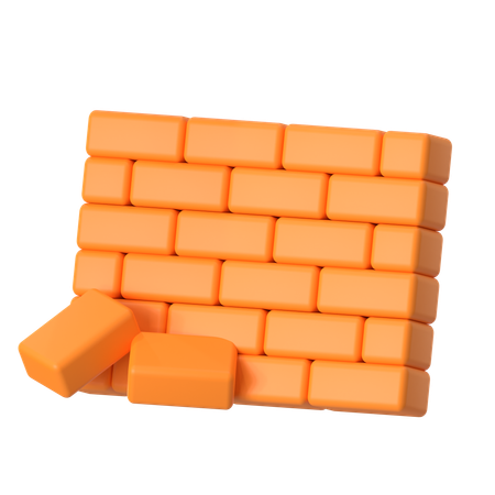 Brick Stack  3D Icon