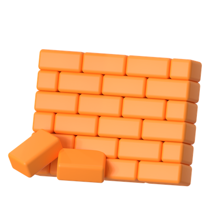Brick Stack  3D Icon