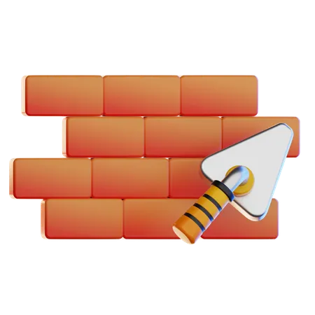 Brick wall  3D Icon