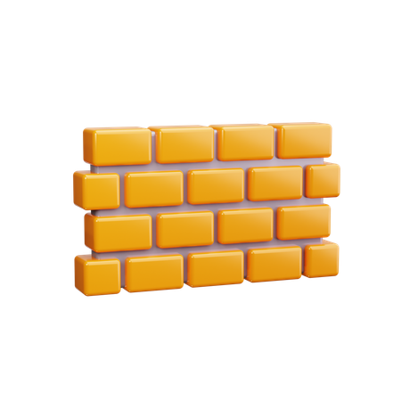 れんが壁  3D Icon