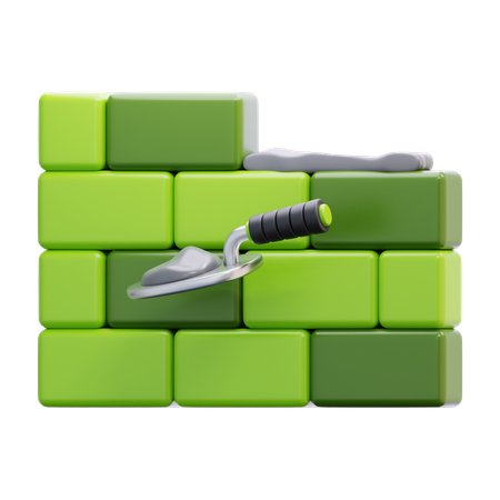 BRICK WALL  3D Icon