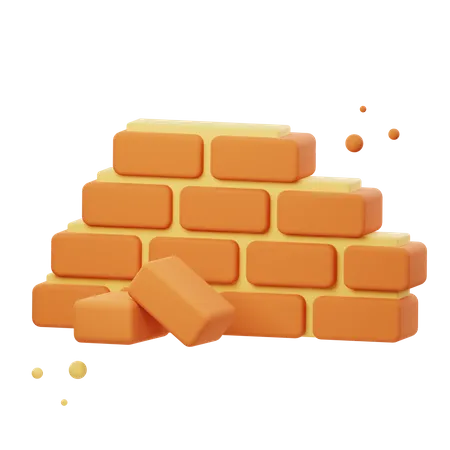 Brick Wall  3D Icon