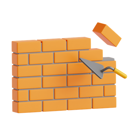 Brick Wall  3D Icon