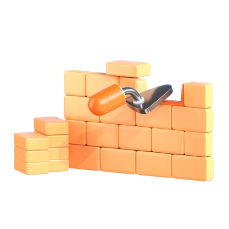 Brick Wall  3D Icon