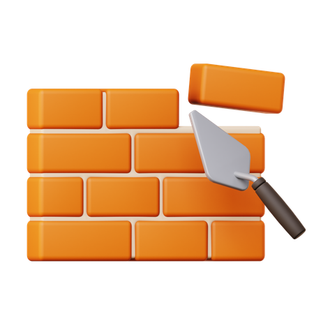 Brick wall  3D Icon