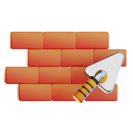 Brick wall  3D Icon