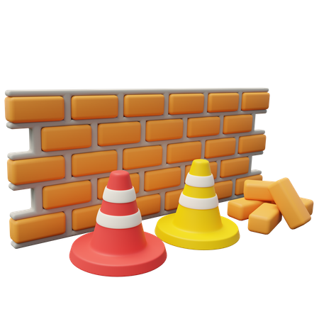 Brick Wall  3D Icon