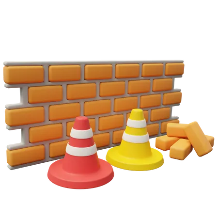 Brick Wall  3D Icon